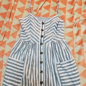 American Eagle Striped Midi Dress